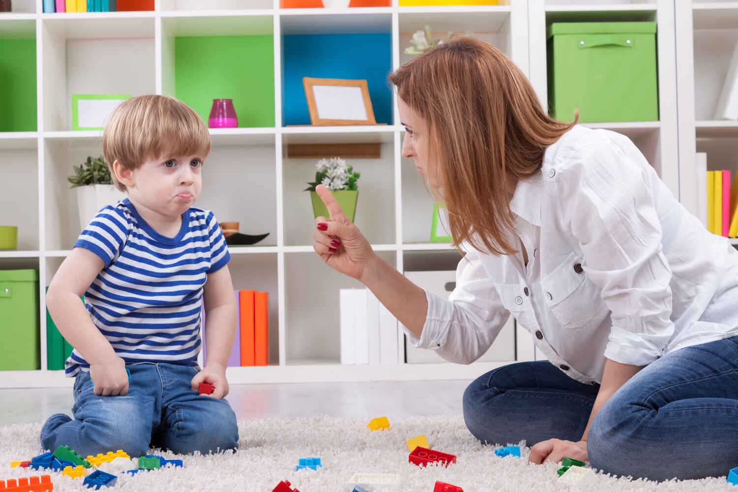 Do not respond with anger as it will cause more anger in toddlers