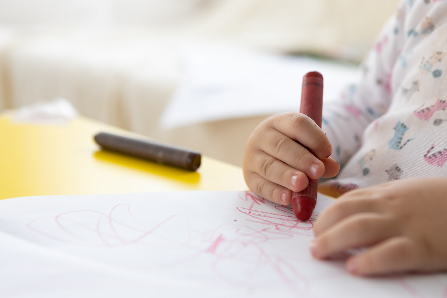 Toddler can now hold crayons at 15 months