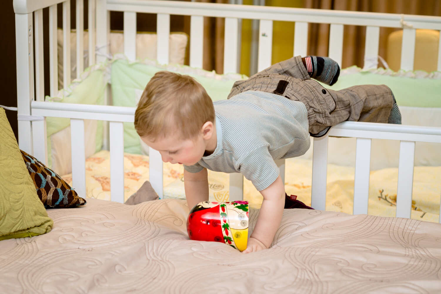 Rearranging furniture will prevent toddler climbing