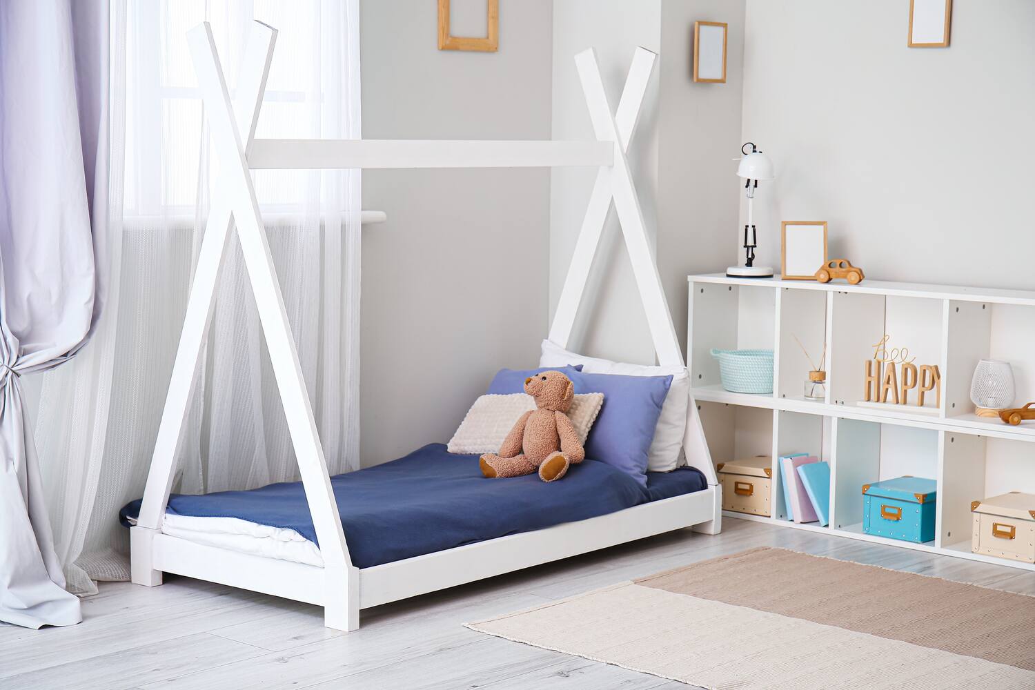 A toddler bed is good if your toddler is not staying in crib