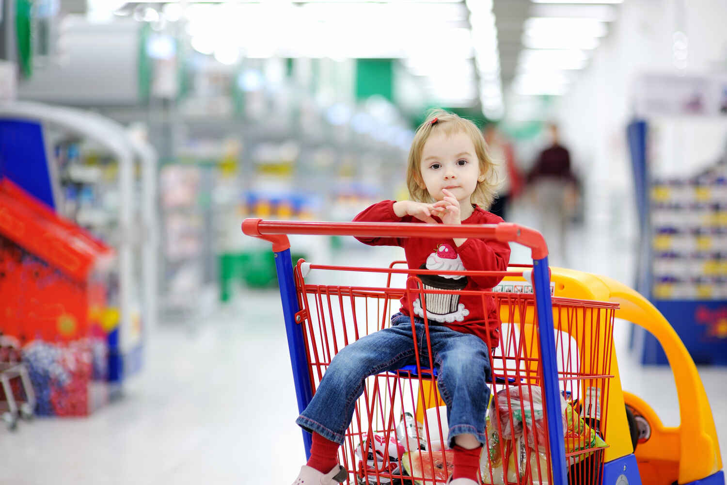 Don't let your kid stand in shopping cart