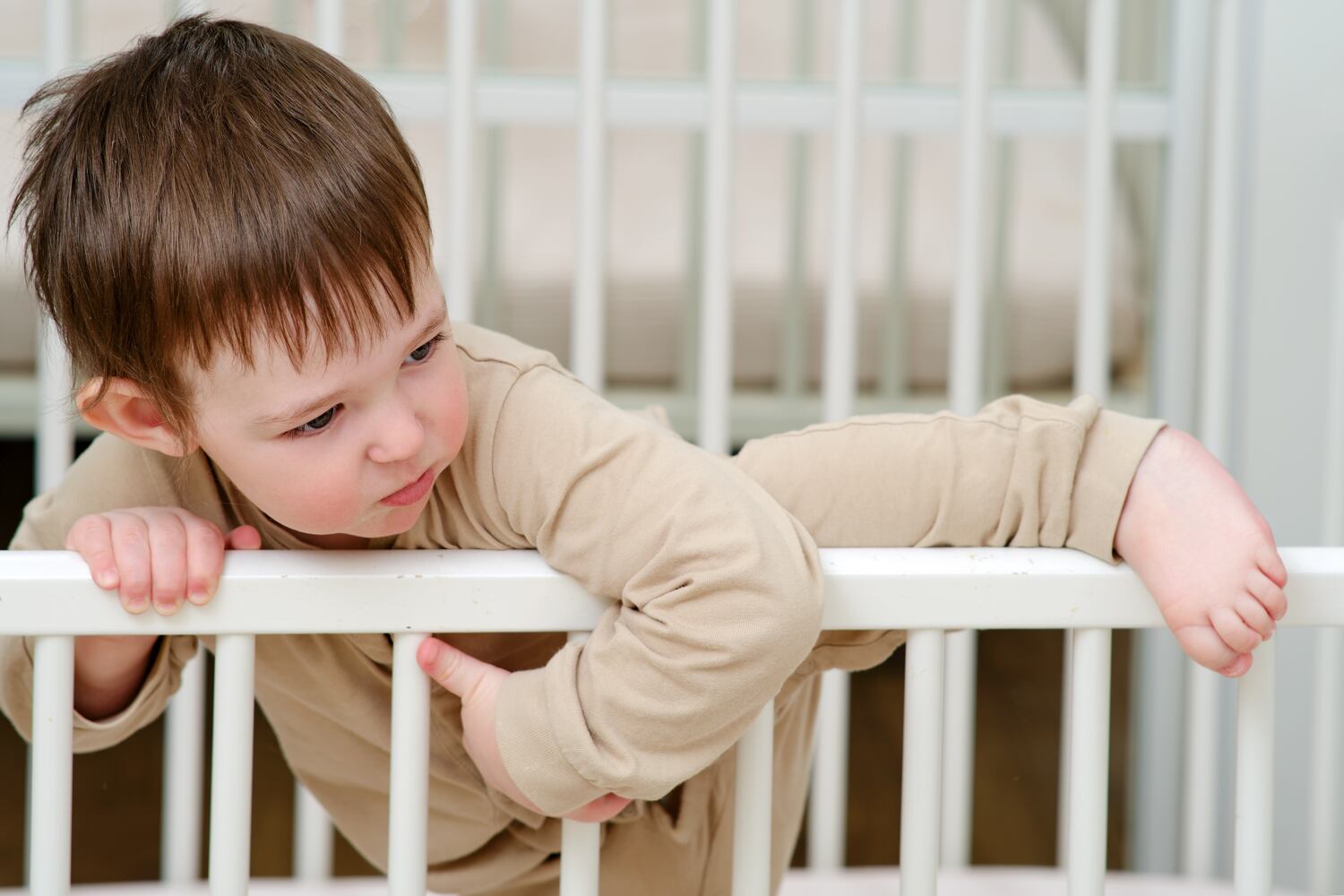 Toddlers climb out of crib due to several reasons