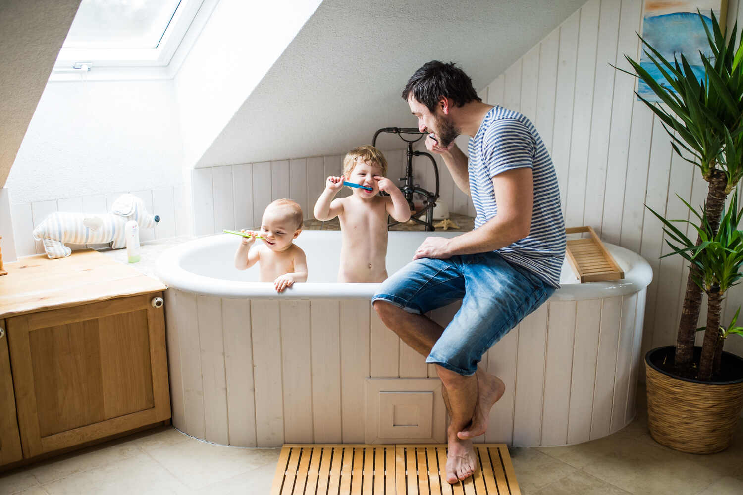 Make brushing teeth part of toddler's routine