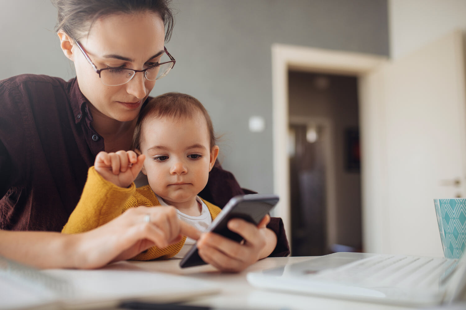 Do not use phone in front of your toddler