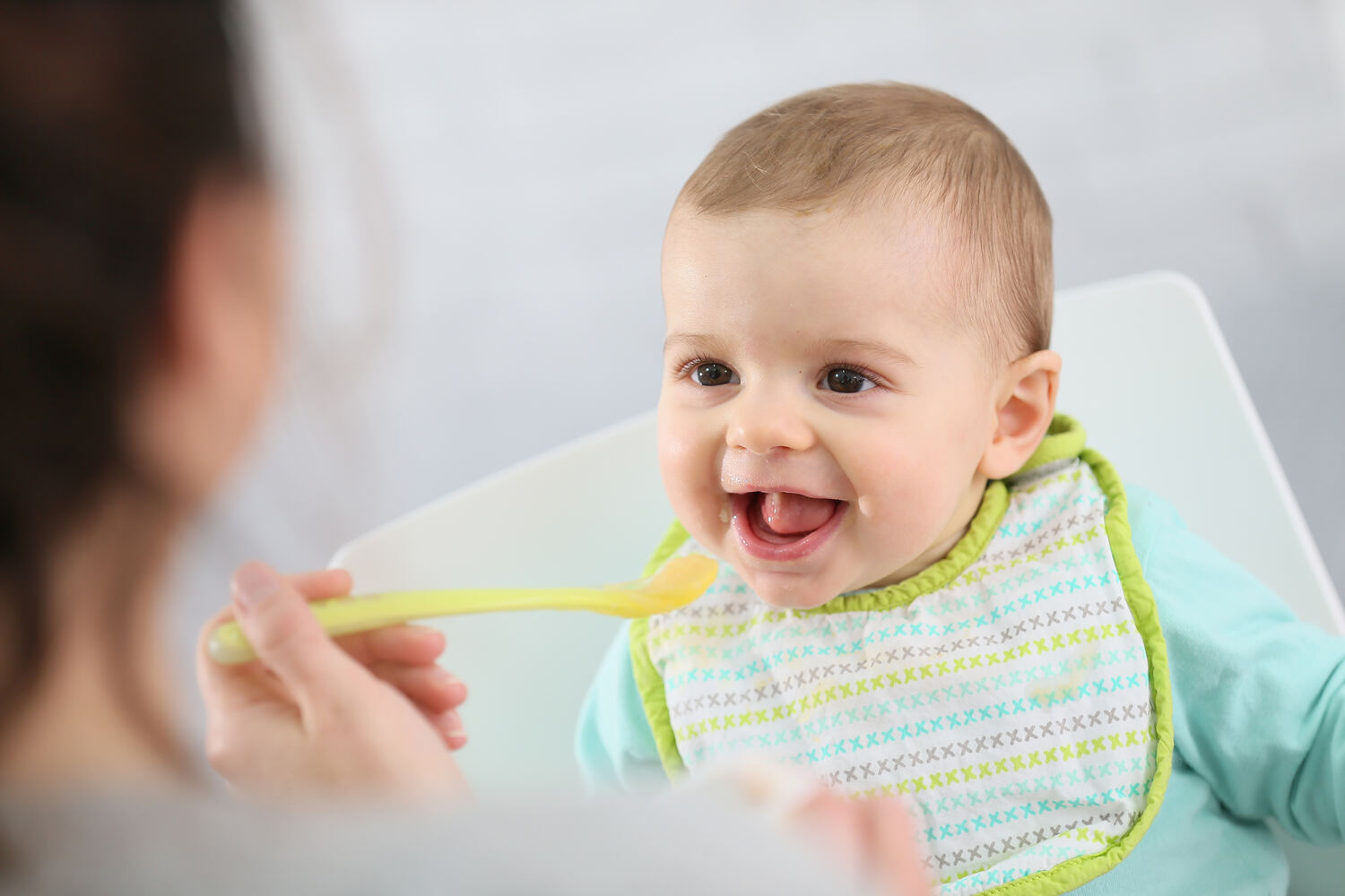 Baby eating cinnamon